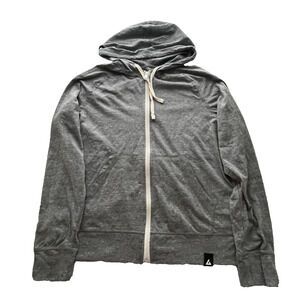 American Giant Lightweight Full Zip Hoodie Mens M Charcoal Gray Sweatshirt